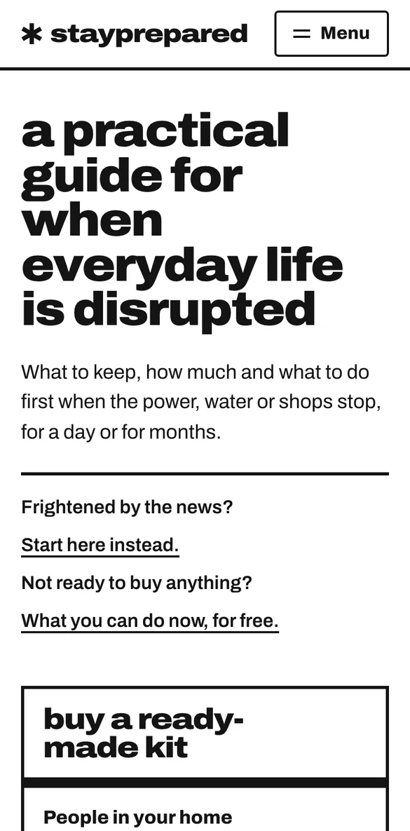 Stay Prepared on a phone